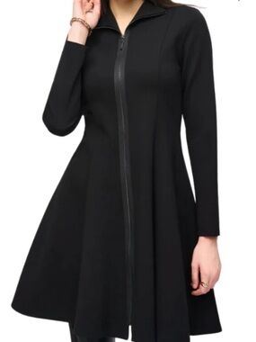 Women's Black Long-Sleeve Zip-Front jacket coat Joseph Ribkoff  NWT Size 14